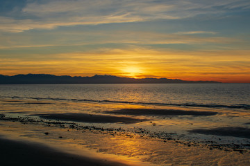 Fototapeta na wymiar Whidbey Island Sunset