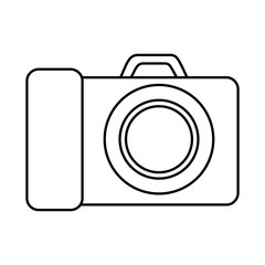 photographic camera isolated icon
