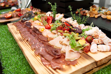 Ham appetizer with basturma