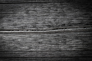 scratches on the sliding surface of the snowboard close-up