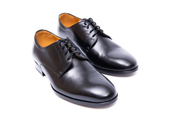 Black shoes isolated on white background