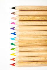 Obraz premium colored pencils in a group ready to use