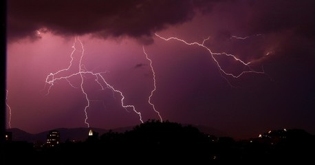 Gewitter &uuml;ber. Graz