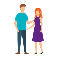 couple avatar characters icons