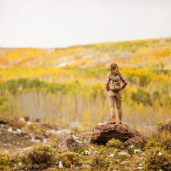 The girl travels to America in the autumn