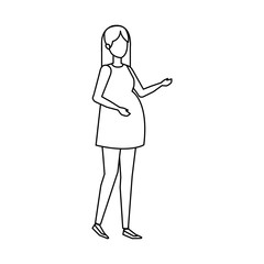 woman pregnancy avatar character