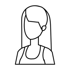 beautiful and young woman character