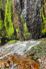 Beautiful waterfall in Caucasus mountains in Adjara, Georgia