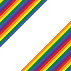 Rainbow stripes pride wallpaper, background, valentine's pattern banner, invitation, retro style, flat design, LGBT flag movement vector