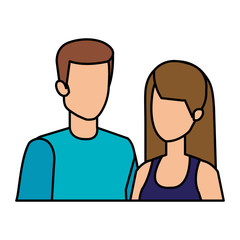 couple avatar characters icons