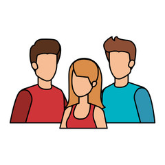 Fototapeta premium group of people characters