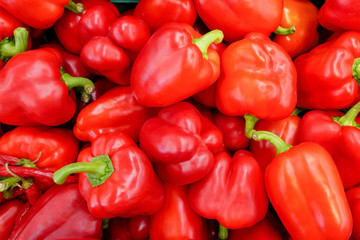 Texture wallpaper of fresh sweet pepper.