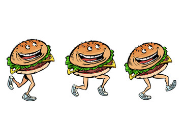 character gait burger set