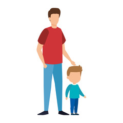 father with son characters