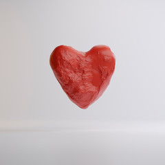 heart for valentines day in studio