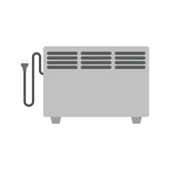 Electric heater. Electric heater concept on white background. Vector illustration. EPS 10.