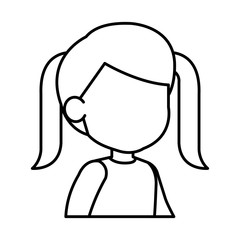 beautiful little girl character