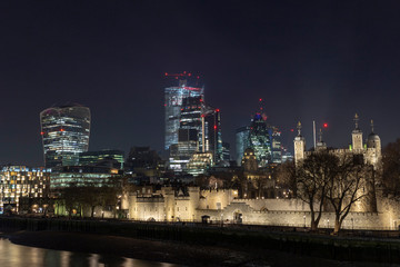 Obraz premium City of London at night