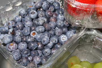 A punnet of Fresh Blueberries
