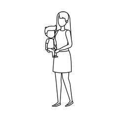 mother with son characters