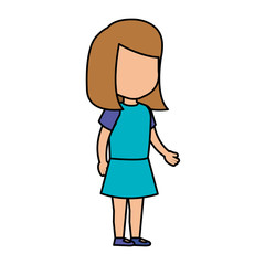 beautiful little girl character