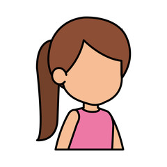 beautiful little girl character