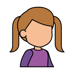 beautiful little girl character