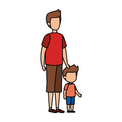 father with son characters