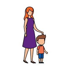mother with son characters