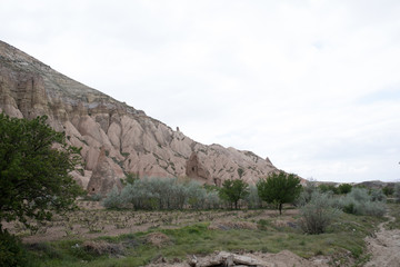 Fairy chimneys in Nevsehir, Goreme, Cappadocia Turkey.