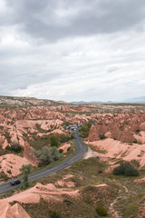 Fairy chimneys in Nevsehir, Goreme, Cappadocia Turkey.