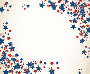 American patriotic background frame