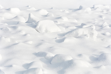 Area of snow on the avalanche