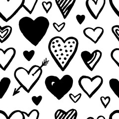 Valentine hearts pattern
