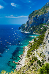 View from Giardini di Augusto of Capri, Italy