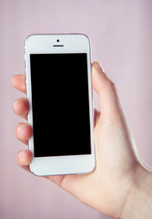 holding Phone and Showing