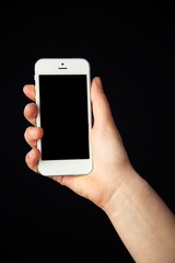 holding Phone and Showing