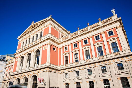The historic building of the Wiener Musikverein inaugurated on January of 1870