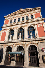 Fototapeta premium The historic building of the Wiener Musikverein inaugurated on January of 1870