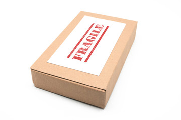 box fragile ready to send