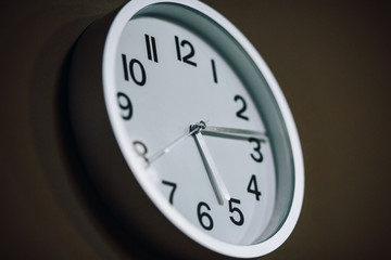 Fototapeta na wymiar Minimalistic Modern wall clock