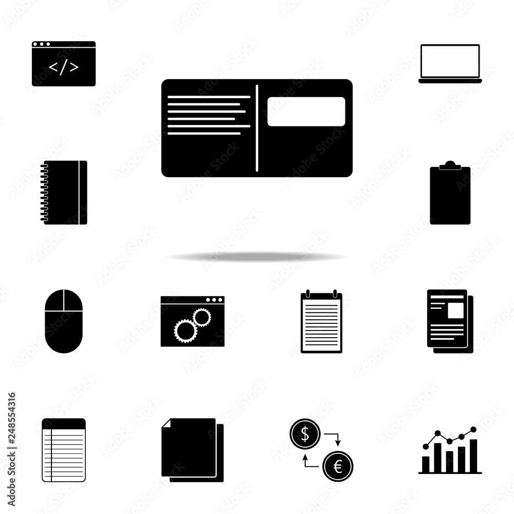 Aufkleber notebook icon. web icons universal set for web and mobile
