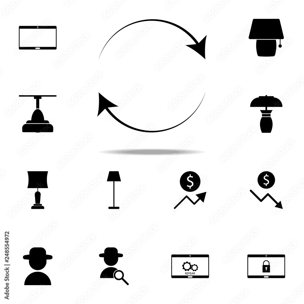 Poster refresh sign icon. web icons universal set for web and mobile