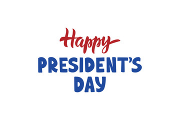 Happy President's Day text