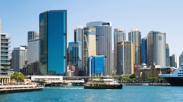 Sydney harbour city skyline