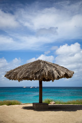 Tropical views from a tiki hut