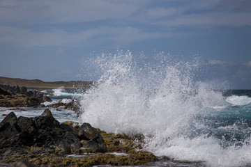Obraz premium Views around the Natural Pool in Aruba