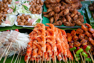 Thai Market Stall Street Food