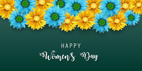 Vector Illustration Of Women's Day, March 8. Happy Mother's Day