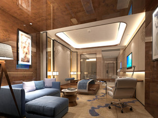 3d render of cozy bedroom